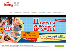 Tablet Screenshot of colegioantares.com.br