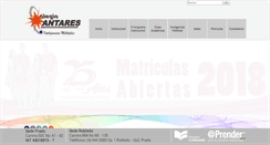 Desktop Screenshot of colegioantares.edu.co