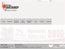 Tablet Screenshot of colegioantares.edu.co